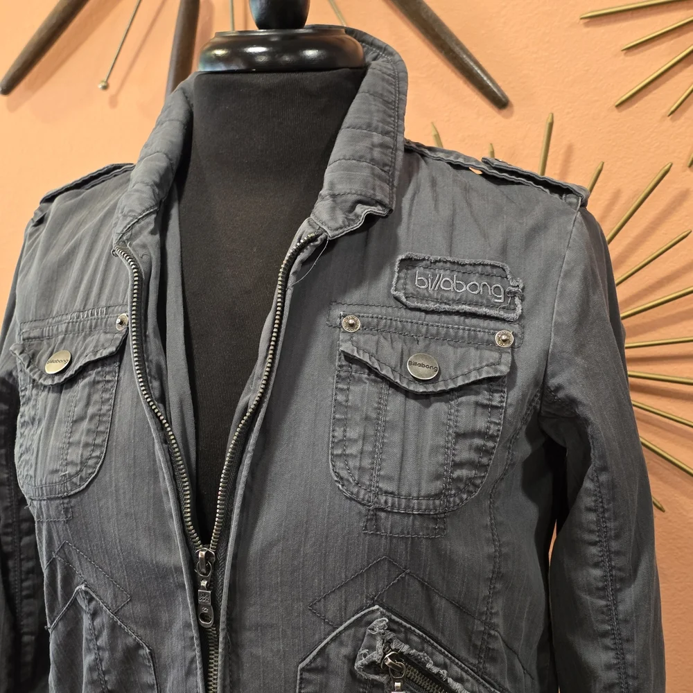 ASO Bella Swan Billabong Charcoal Jacket M Twilight New Moon Screen Acurate - Picture 7 of 16